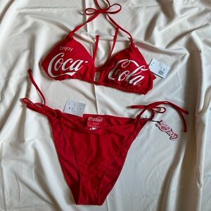 Forever 21 x Coca Cola bikini set, size 3X